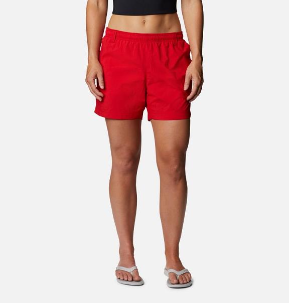 Columbia PFG Backcast Shorts Red For Women's NZ61895 New Zealand